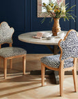 Made Goods Madisen Ornate Back Dining Chair in Alsek Fabric