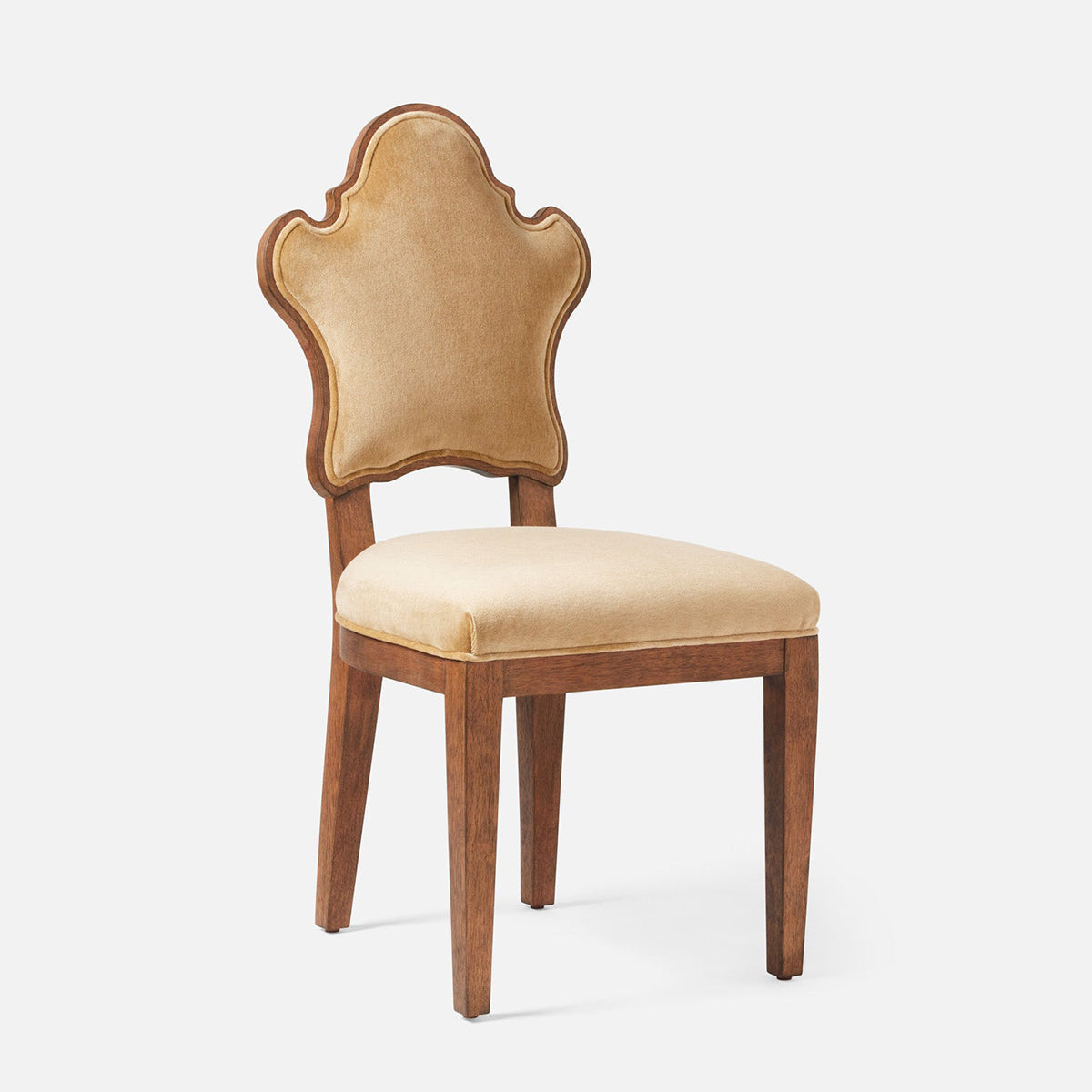 Made Goods Madisen Ornate Back Dining Chair in Aras Mohair