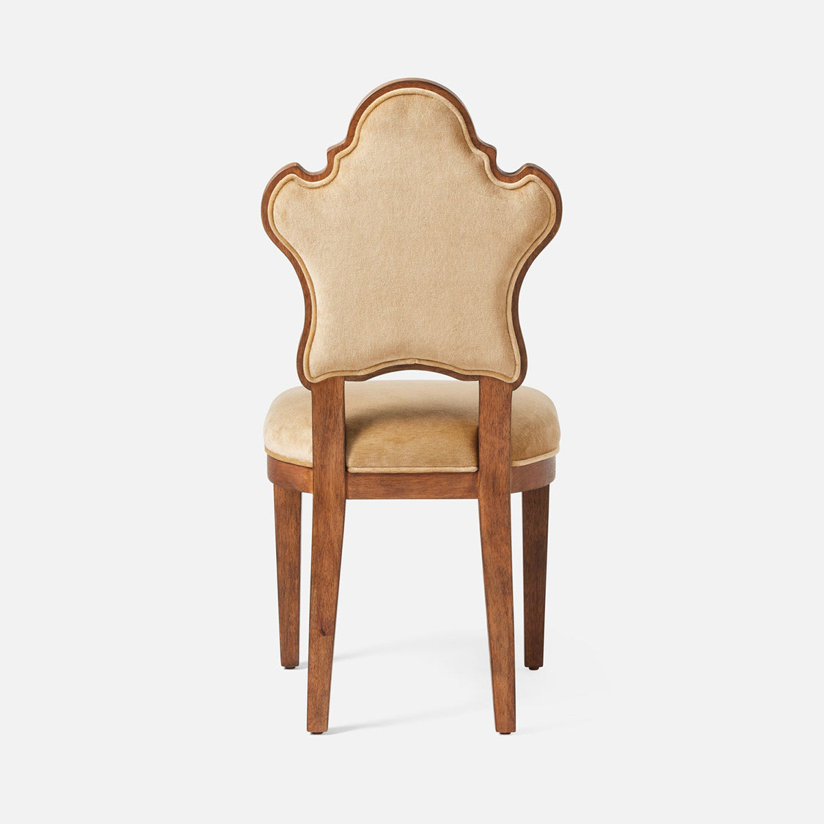 Made Goods Madisen Ornate Back Dining Chair in Liard Cotton Velvet
