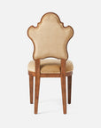 Made Goods Madisen Ornate Back Dining Chair in Colorado Leather