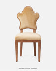 Made Goods Madisen Ornate Back Dining Chair in Bassac Leather