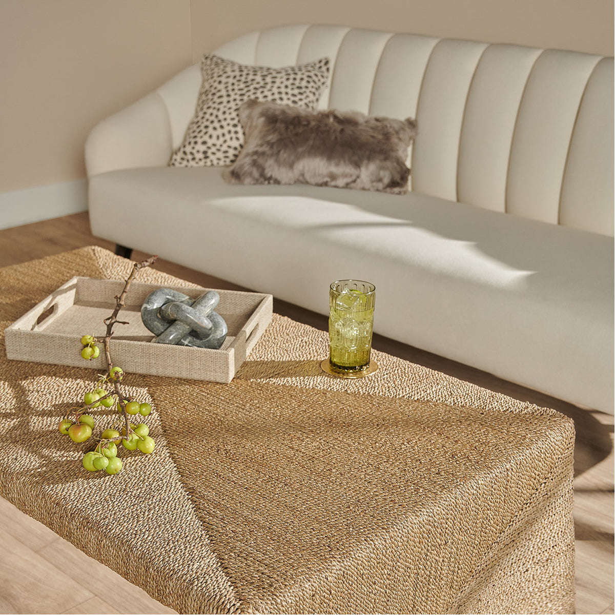 Made Goods Maggie Twisted Seagrass Coffee Table