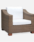 Made Goods Marina Faux Wicker Outdoor Lounge Chair in Havel Velvet