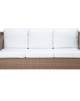Made Goods Marina Faux Wicker Outdoor Sofa in Weser Fabric