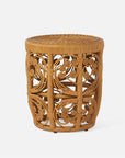 Made Goods Maybelle Curlicue Wicker Barrel Stool