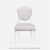 Made Goods Micah Upholstered Medallion Dining Chair in Garonne Marine Leather