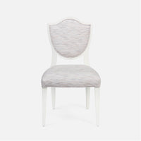 Made Goods Micah Upholstered Medallion Dining Chair in Klein Cotton