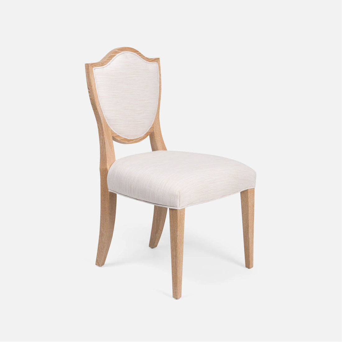 Made Goods Micah Upholstered Medallion Dining Chair in Rhone Leather