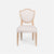 Made Goods Micah Upholstered Medallion Dining Chair in Mondego Cotton Jute