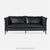 Made Goods Millicent Tuxedo Sofa in Colorado Leather
