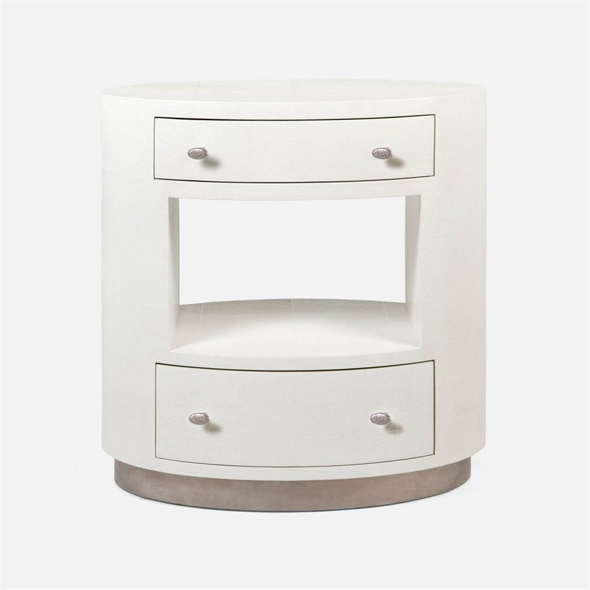 Made Goods Nerine Vintage Faux Shagreen Double Nightstand