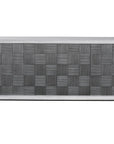 Uttermost Checkerboard 4-Door Gray Cabinet
