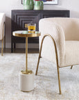 Uttermost Laurier White Drink Table
