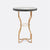 Made Goods Osten Classic Metal Side Table in Faux Shagreen