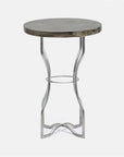 Made Goods Osten Classic Metal Side Table in Pyrite