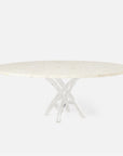 Made Goods Oswell Dining Table in Warm Gray Marble
