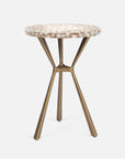 Made Goods Paislee Iron Tripod Table in Shell