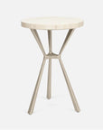 Made Goods Paislee Iron Tripod Table in Natural Bone