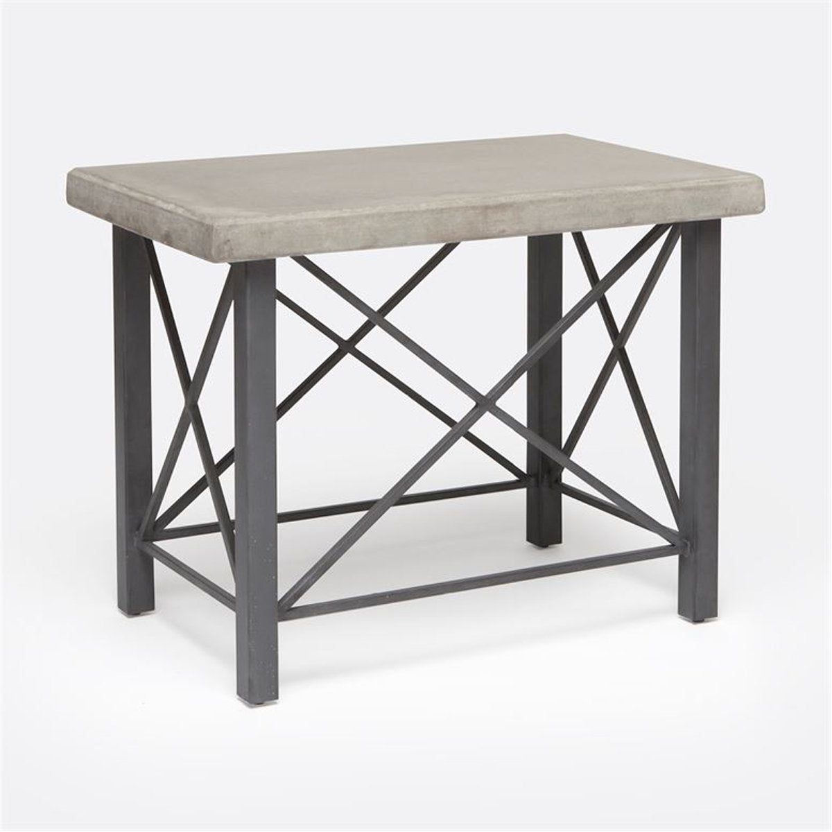 Made Goods Palmer Metal and Concrete Outdoor Side Table