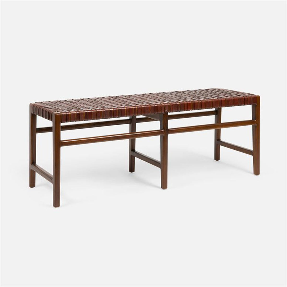 Made Goods Percy Full-Grain Leather Double Bench