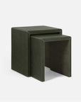 Made Goods Raphael Full-Grain Leather Nesting Tables, 2-Piece Set