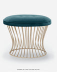 Made Goods Roderic Oval Stool in Danube Fabric