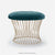 Made Goods Roderic Oval Stool in Garonne Marine Leather