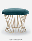 Made Goods Roderic Oval Stool in Danube Fabric