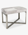 Made Goods Roger Cowhide Single Bench in Mondego Cotton Jute