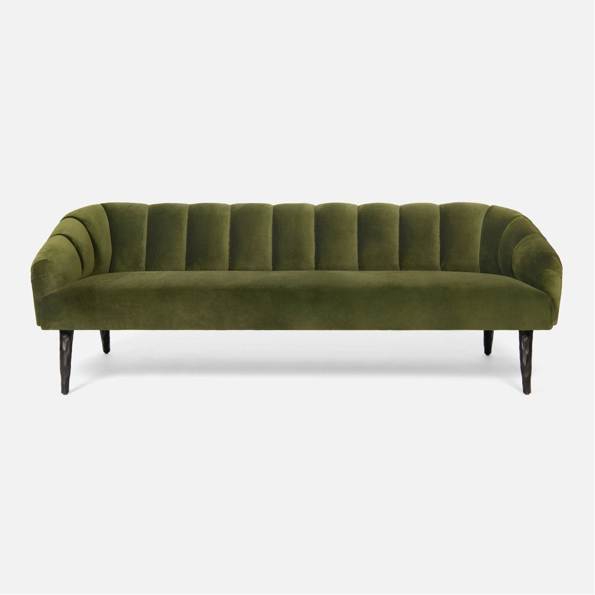 Made Goods Rooney Upholstered Shell Sofa in Pagua High-Performance Fabric