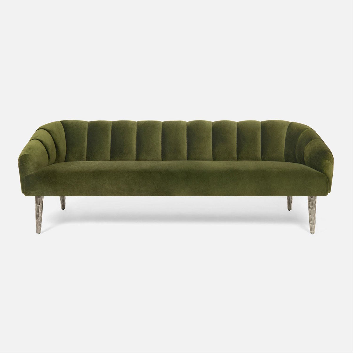 Made Goods Rooney Upholstered Shell Sofa in Nile Fabric