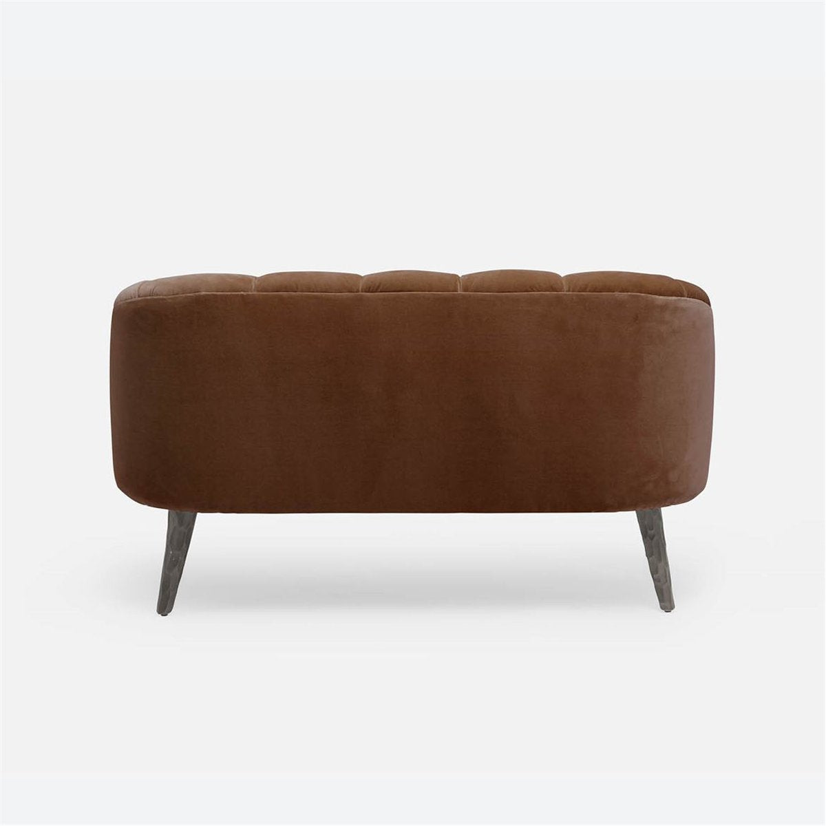 Made Goods Rooney Upholstered Shell 54-Inch Sofette in Rhone Leather
