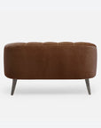 Made Goods Rooney Upholstered Shell 54-Inch Sofette in Bassac Leather