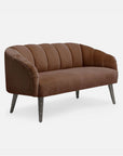 Made Goods Rooney Upholstered Shell 54-Inch Sofette in Colorado Leather