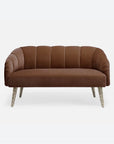 Made Goods Rooney Upholstered Shell 54-Inch Sofette in Garonne Leather