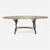 Made Goods Royce Abstract Branch Oval Dining Table in Warm Gray Marble Top