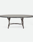 Made Goods Royce Oval Dining Table in Faux Horn Top