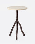 Made Goods Royce Abstract Branch 16-Inch Accent Table in Stone Top
