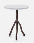 Made Goods Royce Abstract Branch 16-Inch Accent Table in Marble Top