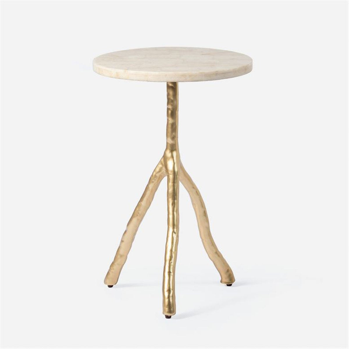 Made Goods Royce Abstract Branch 16-Inch Accent Table in Stone Top