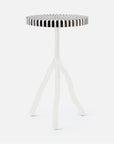 Made Goods Royce Abstract Branch 16-Inch Accent Table, Striped Marble