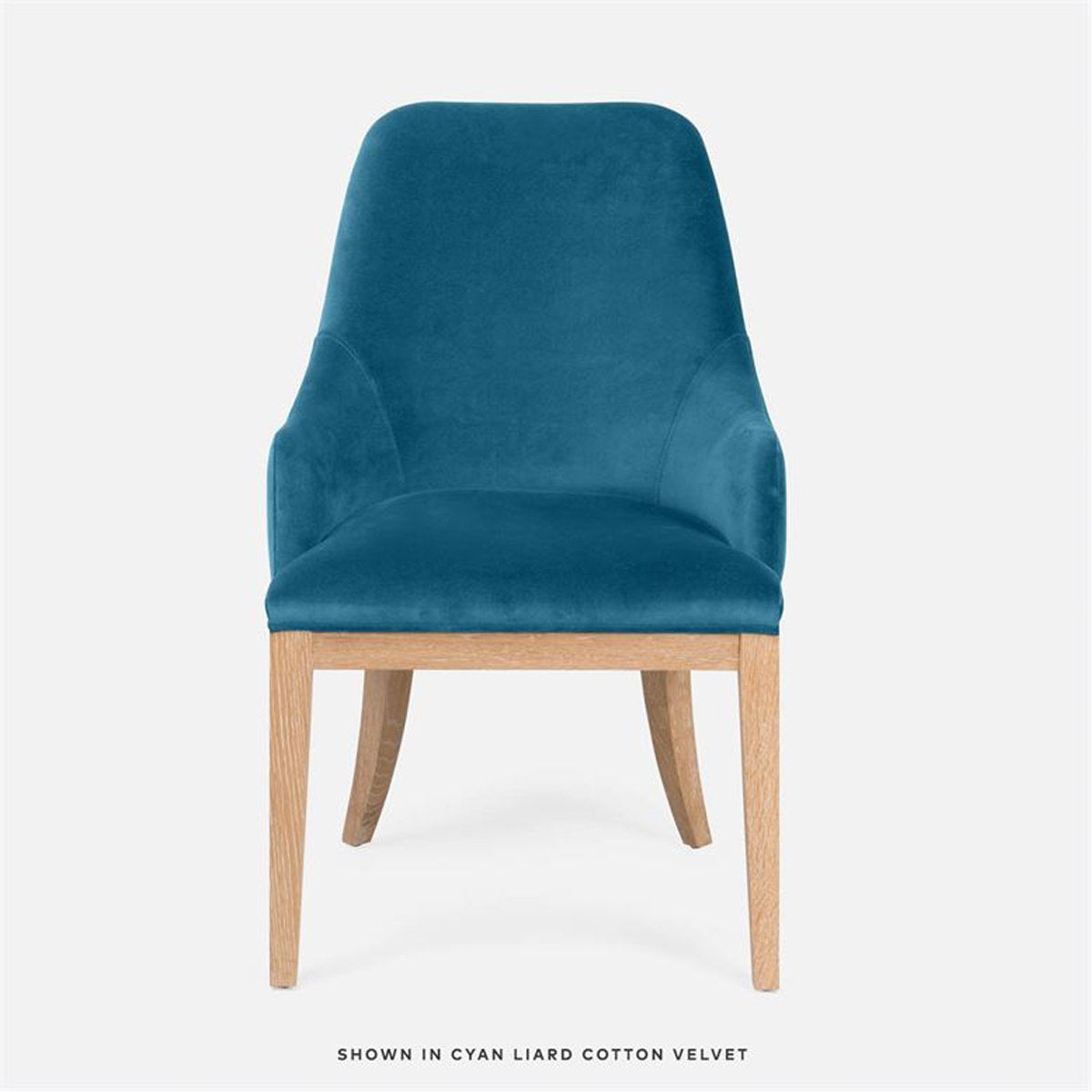 Made Goods Sanderson Dining Armchair in Arno Fabric