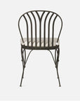 Made Goods Shayne Outdoor Dining Chair with Garonne Leather Cushion