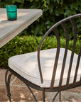 Made Goods Shayne Outdoor Dining Chair with Danube Fabric Cushion