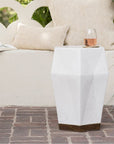 Made Goods Shelby Faceted Ceramic Outdoor Stool