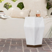Made Goods Shelby Faceted Ceramic Outdoor Stool