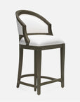 Made Goods Sylvie Curved Back Counter Stool in Humboldt Cotton Jute