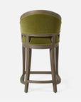 Made Goods Sylvie Curved Back Counter Stool in Pagua Fabric