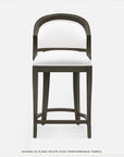 Made Goods Sylvie Curved Back Counter Stool in Aras Mohair