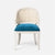 Made Goods Sylvie Curved Cane Back Dining Chair in Aras Mohair